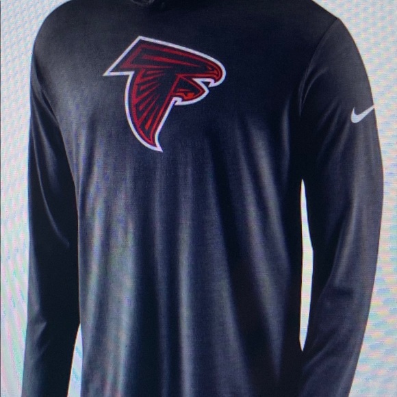 Atlanta Falcon Nike hoody tee shirt - nwt’s -2017 - Picture 4 of 7